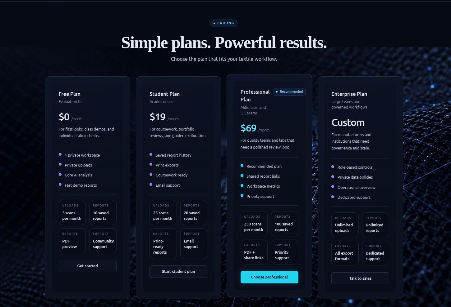 Pricing preview
